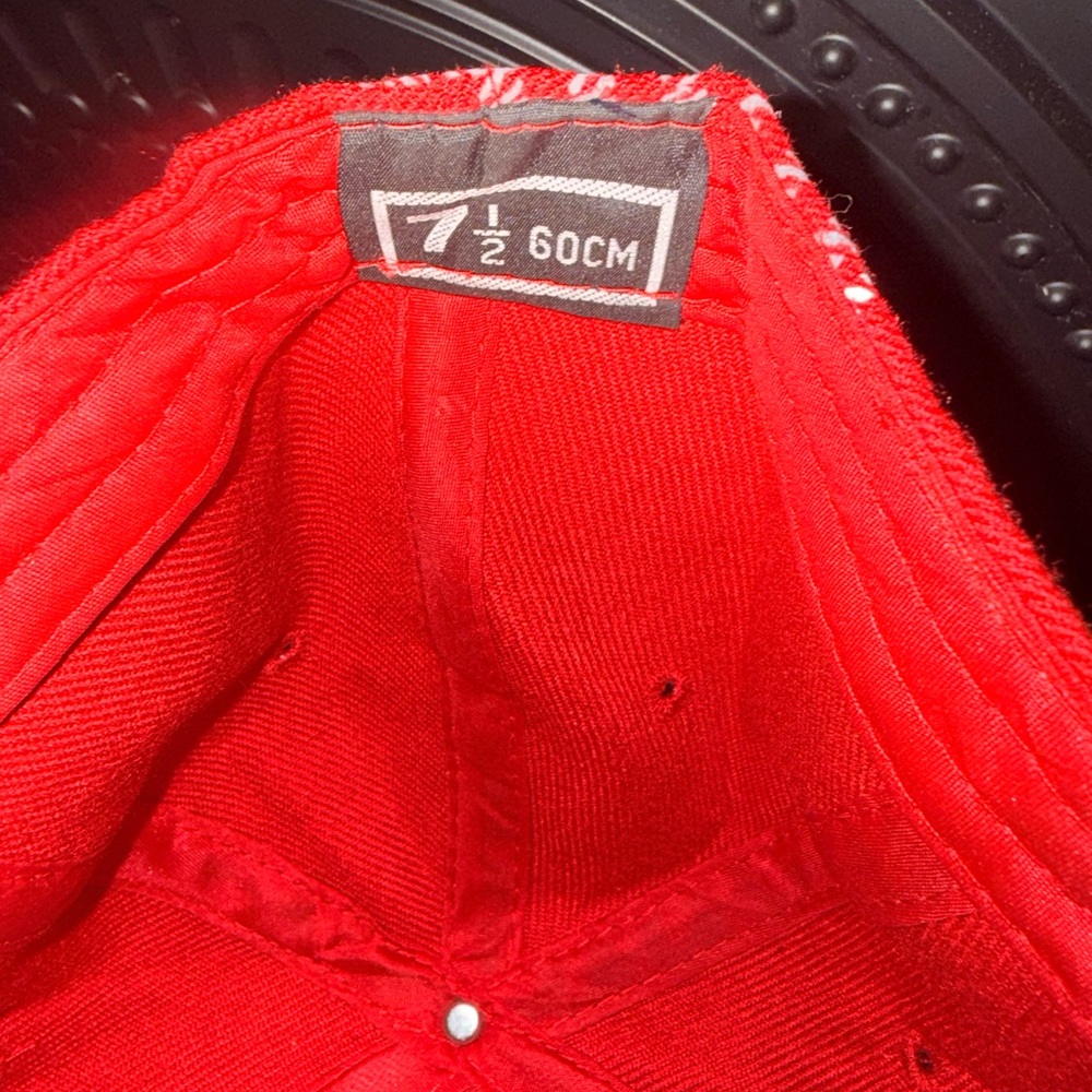 Vintage Red ,Grey Plaid NY Cap - Picture 5 of 8